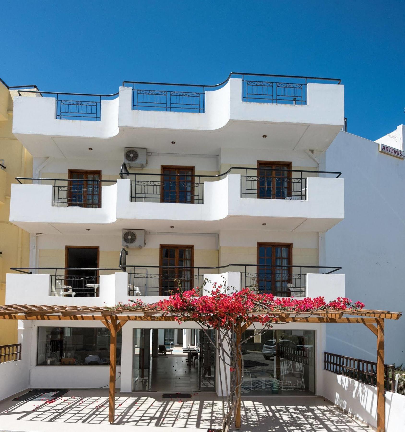 Artemis Hotel Apartments Limenas Chersonisou Exterior foto